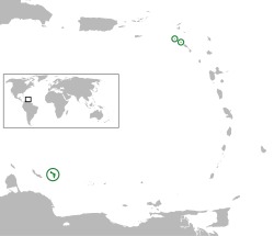 Location of&nbsp;the&nbsp;Caribbean municipalities&nbsp;(green)