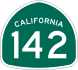 State Route 142 marker