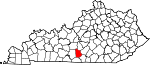 State map highlighting Metcalfe County