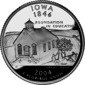 Iowa quarter dollar coin