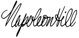 signature of Napoleon Hill