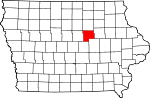 State map highlighting Grundy County