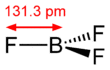 Boron trifluoride in 2D