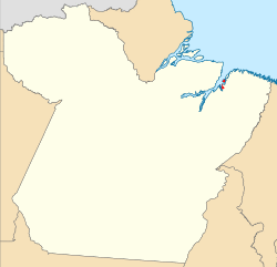 Location of Belém in the State of Pará