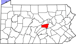 Map of Snyder County, Pennsylvania
