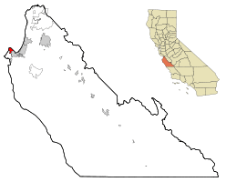 Location in Monterey County and the state of California