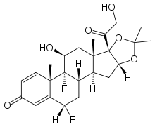 Fluocinolone acetonide.svg