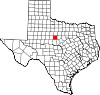 State map highlighting Callahan County