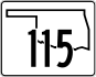 State Highway 115 marker