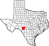 State map highlighting Edwards County