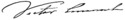 Vittorio Emanuele II's signature