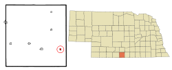 Location of Republican City, Nebraska