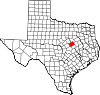 State map highlighting McLennan County
