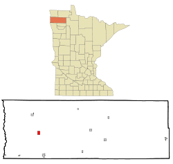 Location in Minnesota