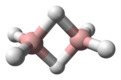 Ball and stick model of diborane