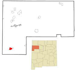 Location of Zuni Pueblo, New Mexico