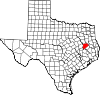 State map highlighting Houston County