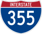 Interstate 355 marker