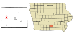 Location of Lucas, Iowa