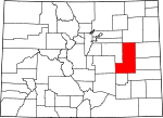 State map highlighting Lincoln County