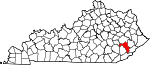 State map highlighting Perry County
