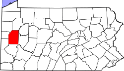 Map of Butler County, Pennsylvania