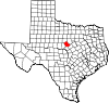 State map highlighting Comanche County