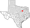 State map highlighting Ellis County