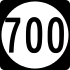 State Route 700 marker