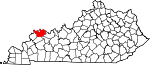 State map highlighting Henderson County