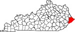 State map highlighting Pike County