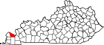 State map highlighting McCracken County