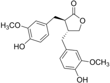 Chemical structure of matairesinol