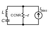 Negative resistance oscillator circuit CCNR.svg