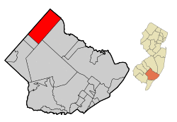 Map of Hammonton in Atlantic County