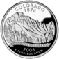 Colorado quarter dollar coin