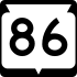 State Trunk Highway 86 marker