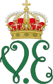 Royal Monogram of King Victor Emmanuel II of Italy.svg