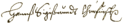 John Sigismund's signature