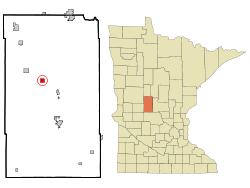 Location of Clarissa, Minnesota