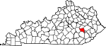 State map highlighting Owsley County