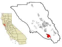 Location in Sonoma County and the state of California