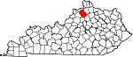 State map highlighting Owen County