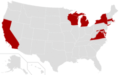 Coast to Coast Athletic Conference locations