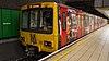 Metro train at Gateshead station (16276535634).jpg