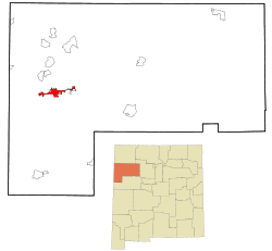 Location of Gallup in New Mexico