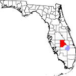 A state map highlighting Highlands County in the southern part of the state. It is large in size.