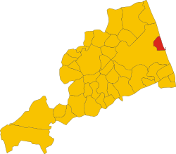 Comune location in the Province of Fermo