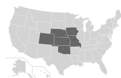 Big Eight Conference locations