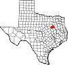 State map highlighting Navarro County